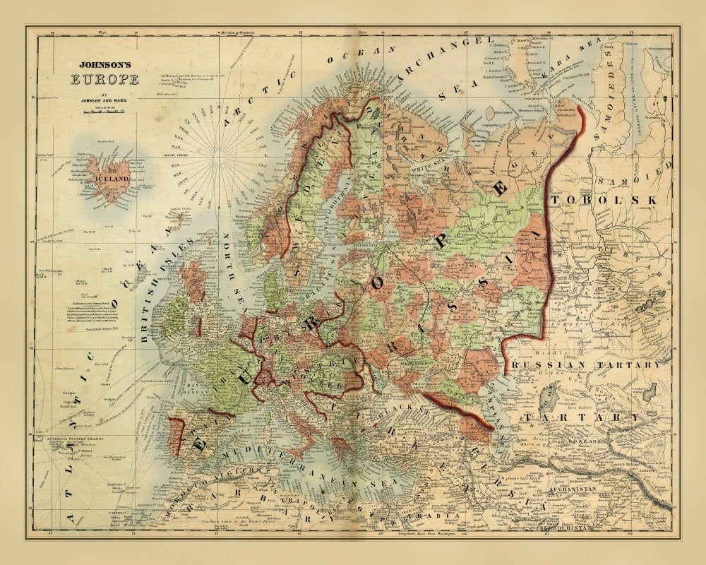 Antique Map of Europe