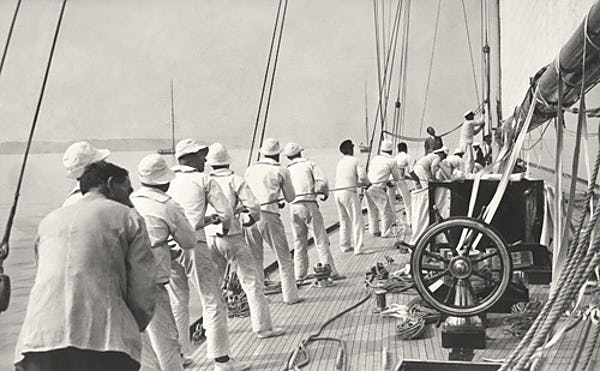 Hoisting Sail