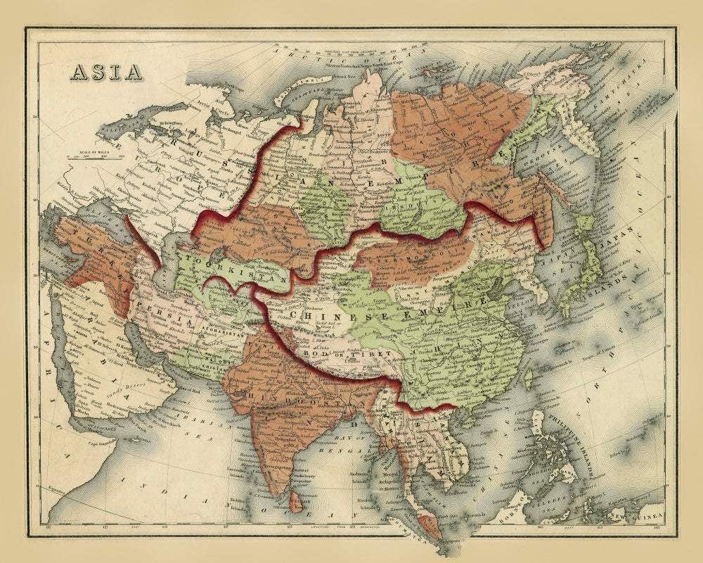 Antique Map of Asia