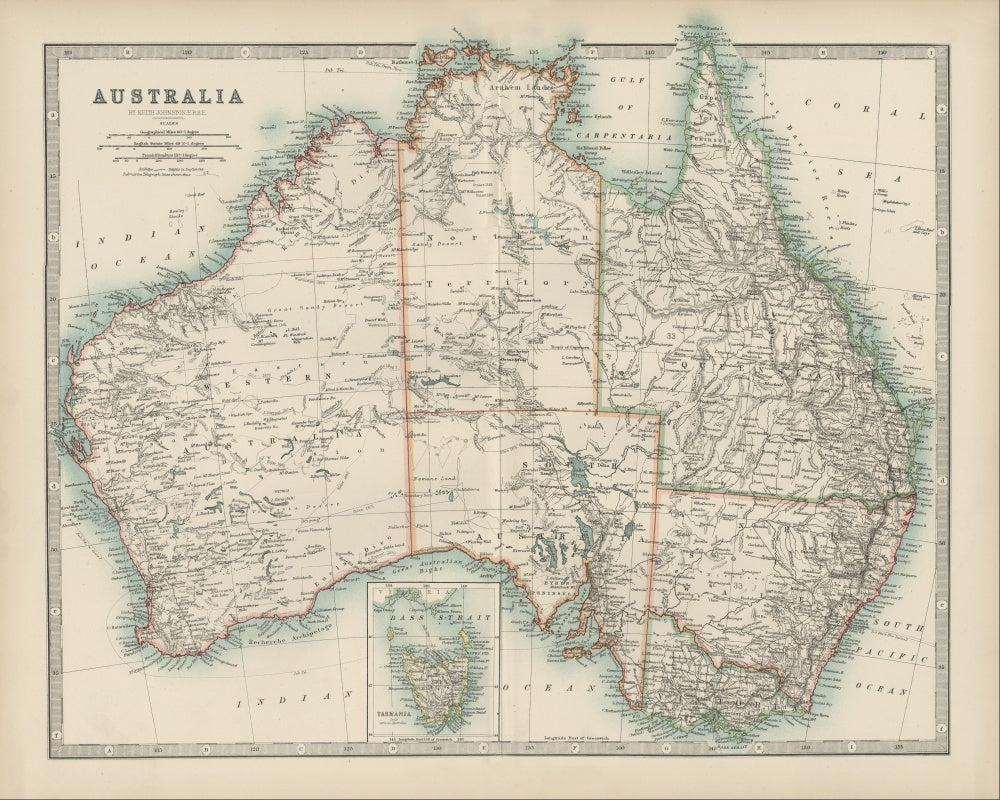 Johnston's Map of Australia