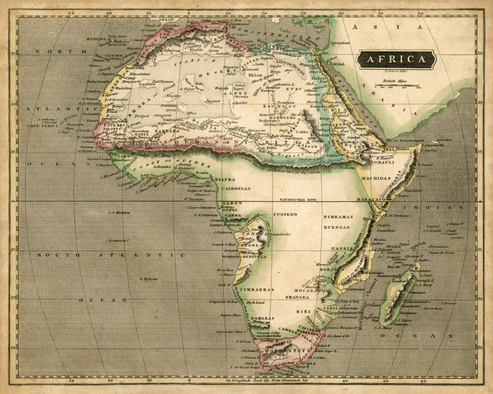 Thomson's Map of Africa