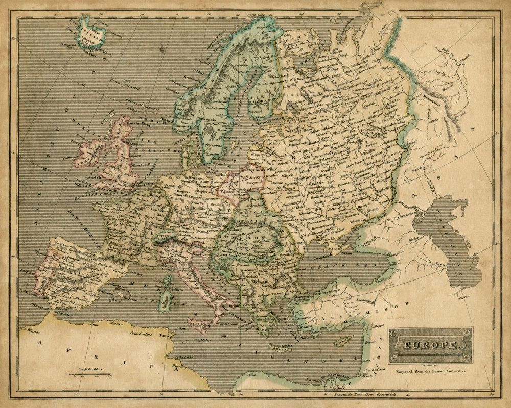 Thomson's Map of Europe