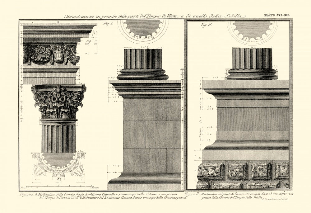 Small Cornice Tempio di Vesta