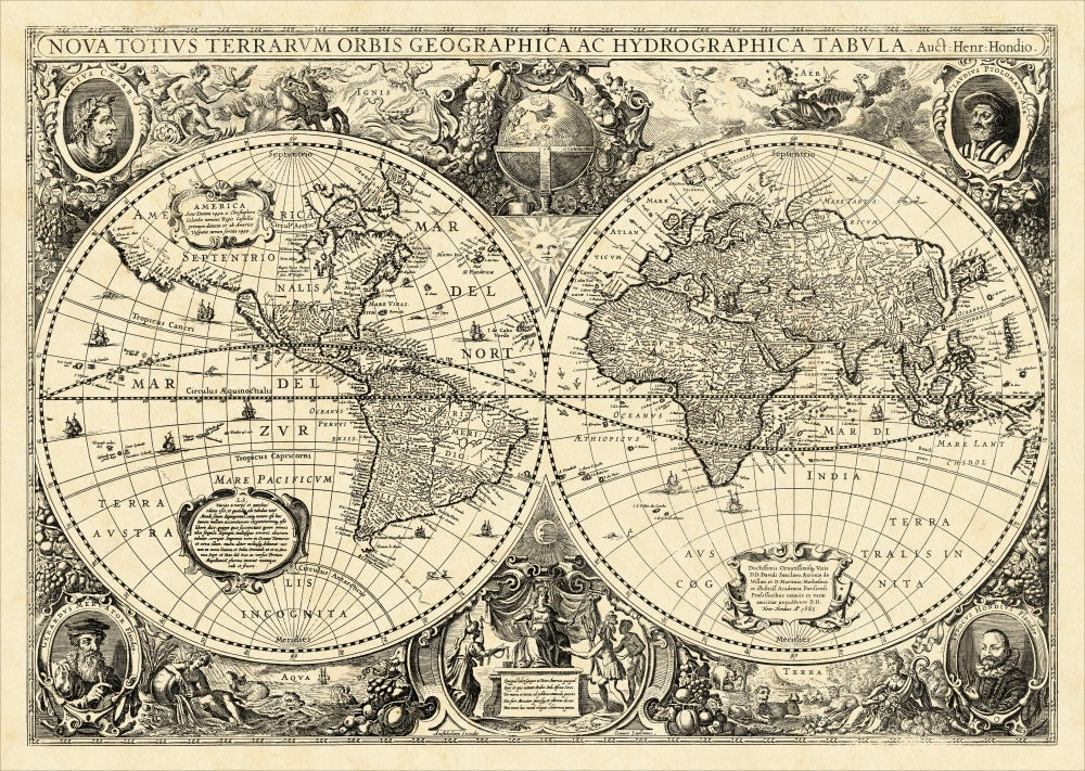 Vintage World Map (HL)
