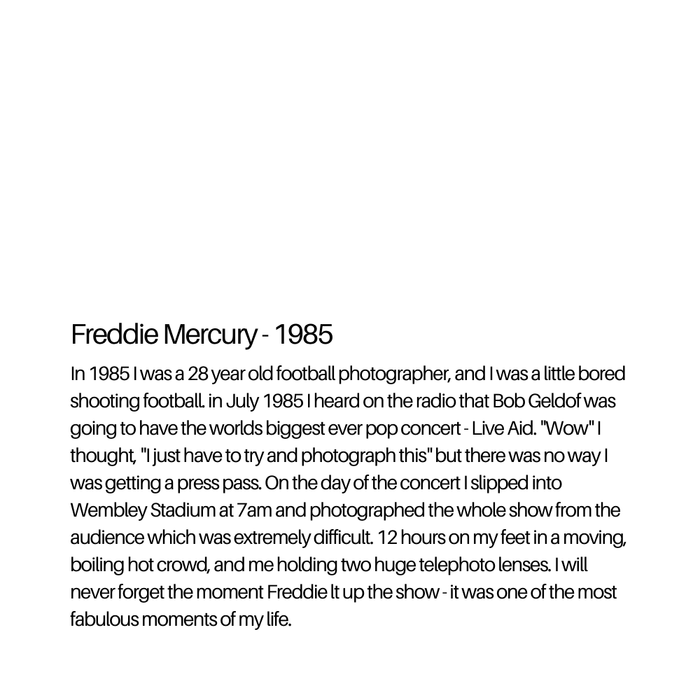 Freddie Mercury - Live Aid 1985