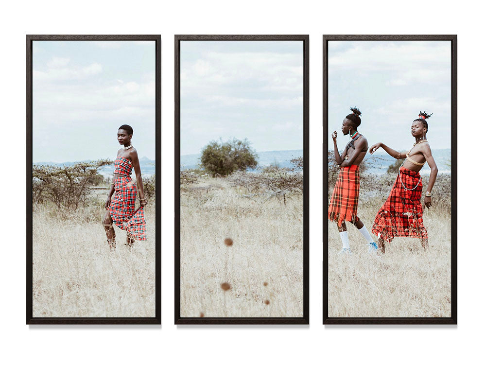 The Cool Maasai 2 - Triptych
