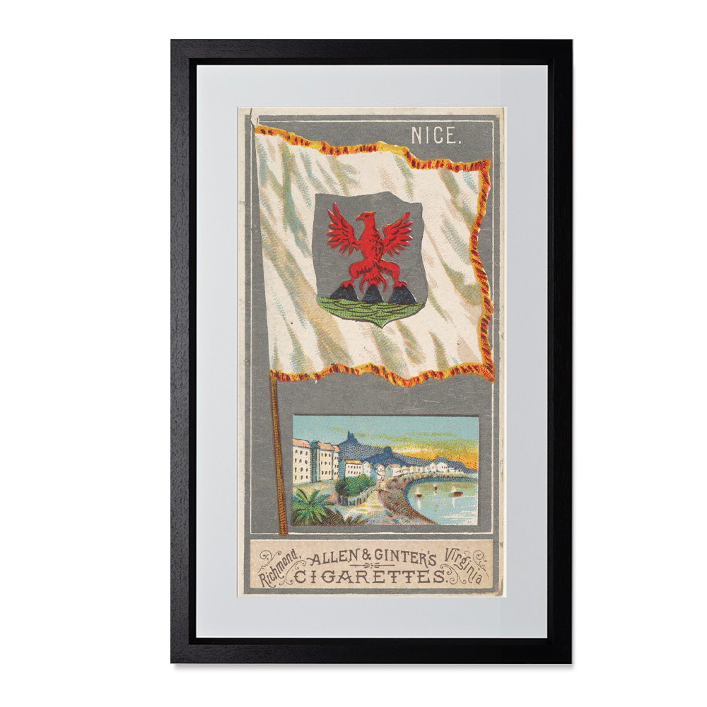 Nice, from the City Flags series (N6) for Allen & Ginter Cigarettes Brands