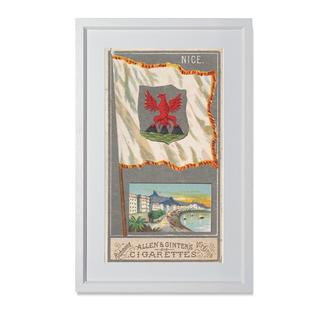 Nice, from the City Flags series (N6) for Allen & Ginter Cigarettes Brands