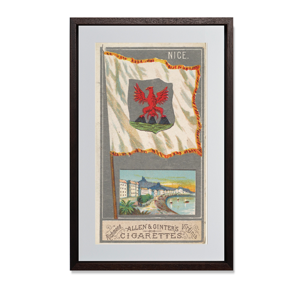 Nice, from the City Flags series (N6) for Allen & Ginter Cigarettes Brands