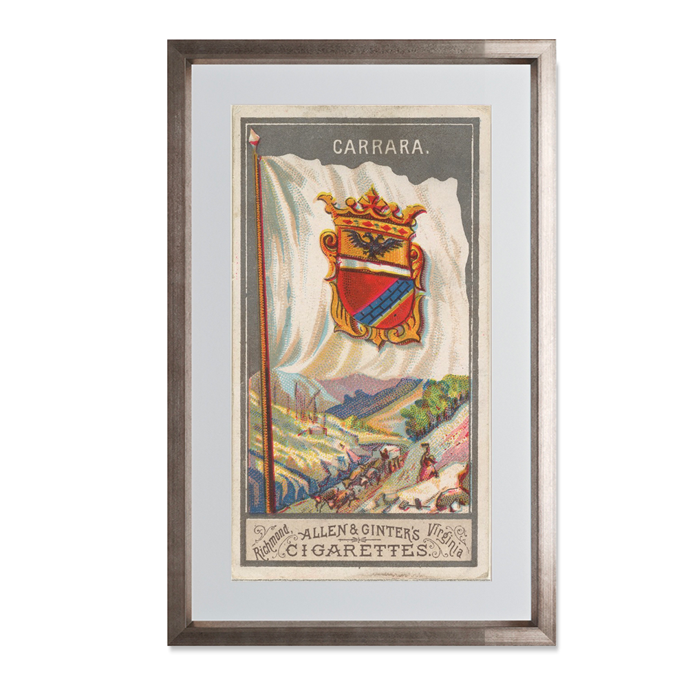 Carrara, from the City Flags series (N6) for Allen & Ginter Cigarettes Brands