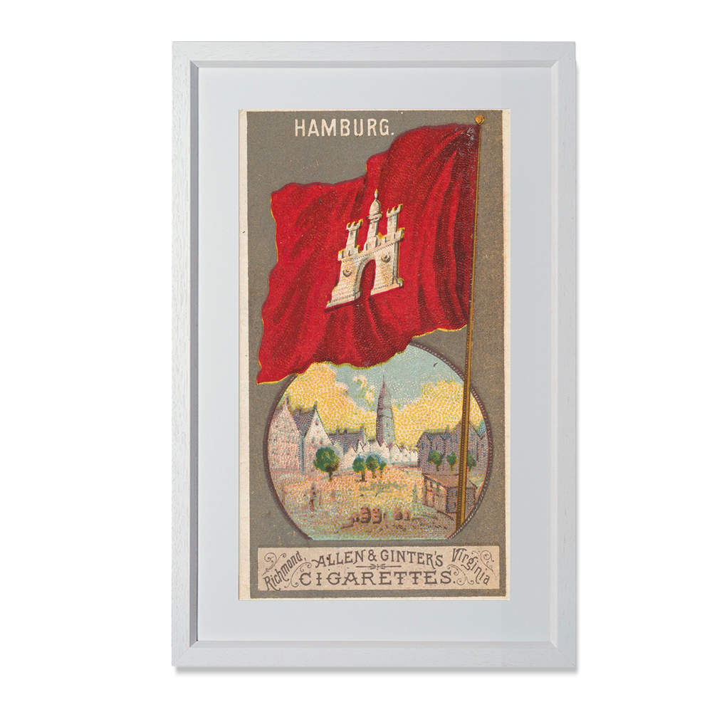 Hamburg, from the City Flags series (N6) for Allen & Ginter Cigarettes Brands