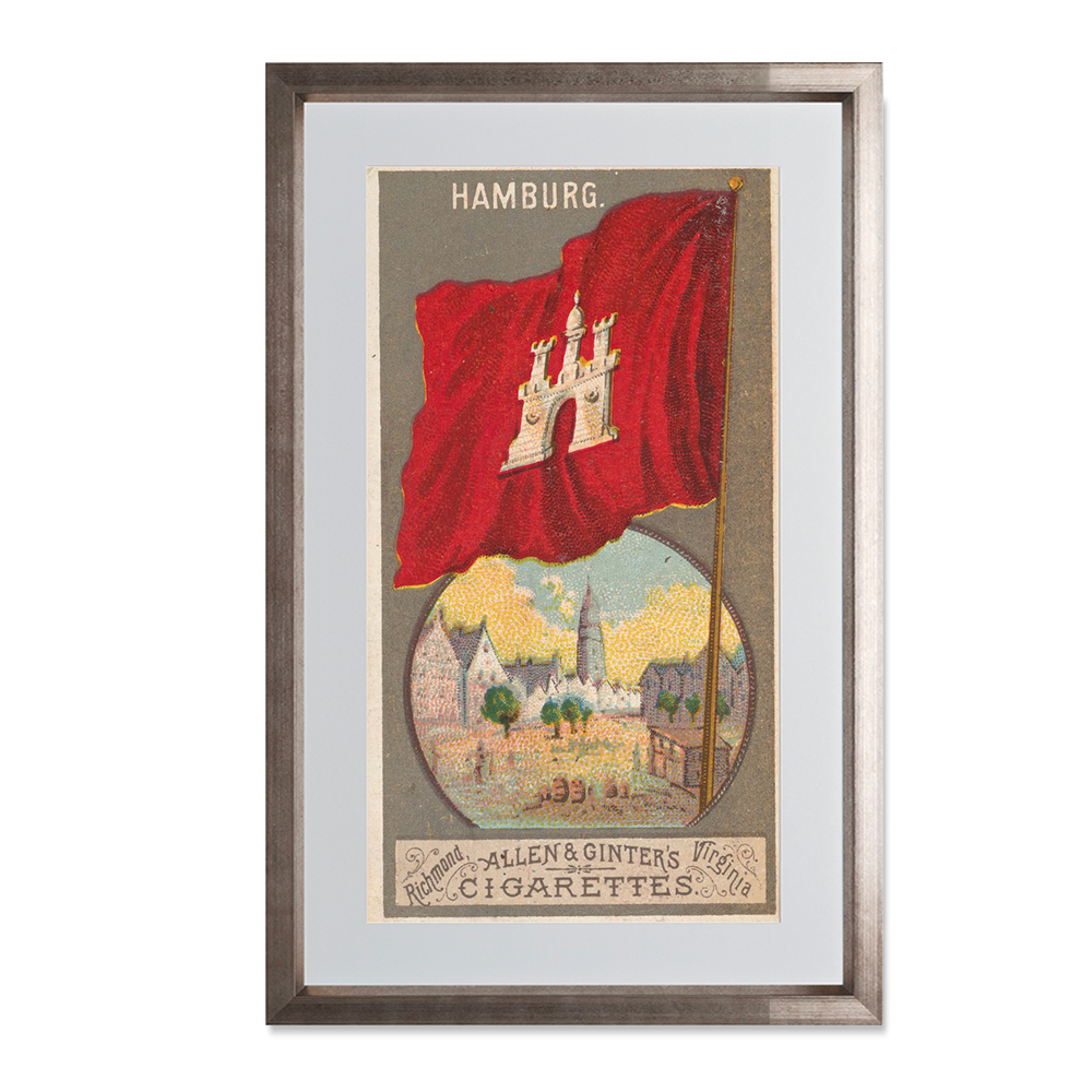 Hamburg, from the City Flags series (N6) for Allen & Ginter Cigarettes Brands