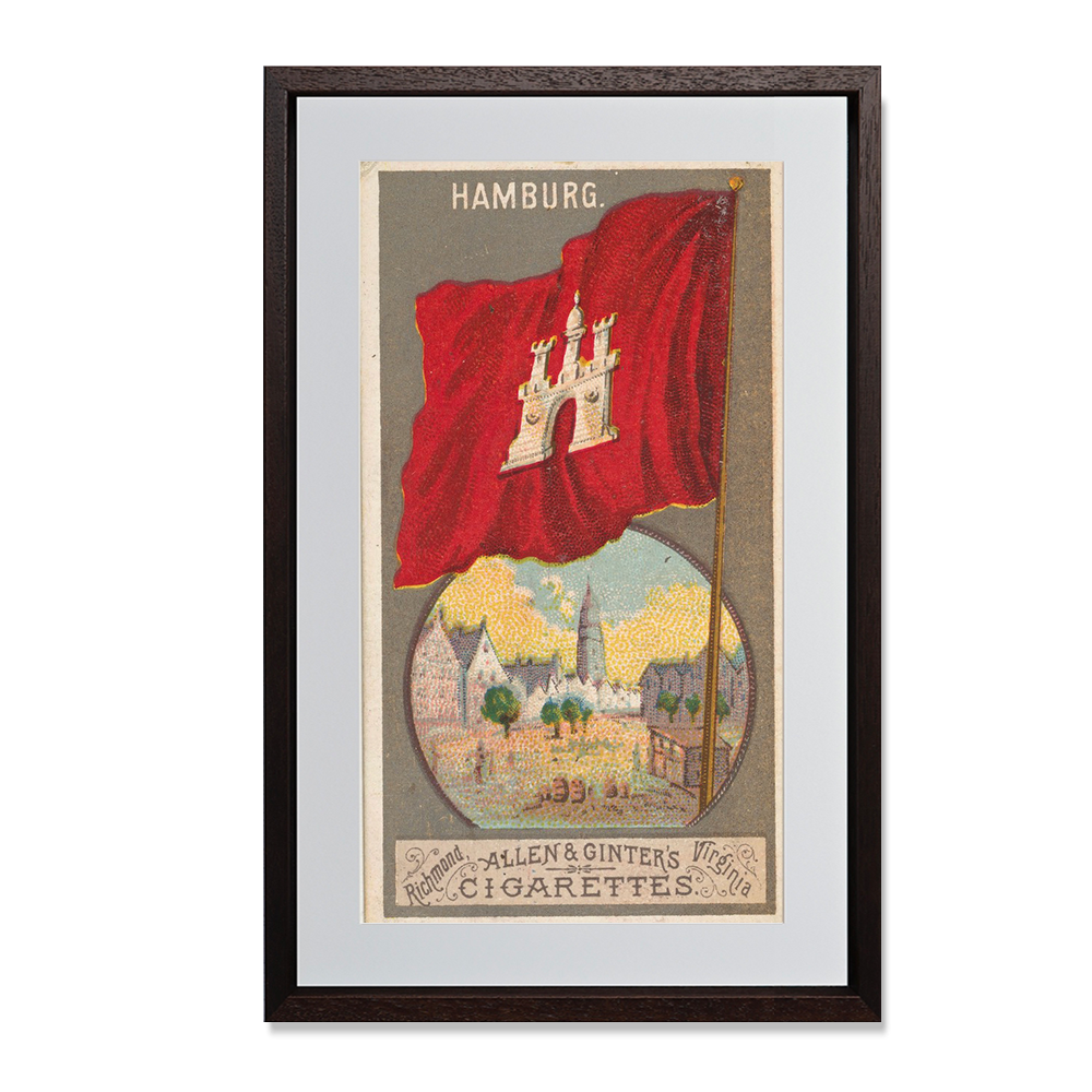 Hamburg, from the City Flags series (N6) for Allen & Ginter Cigarettes Brands