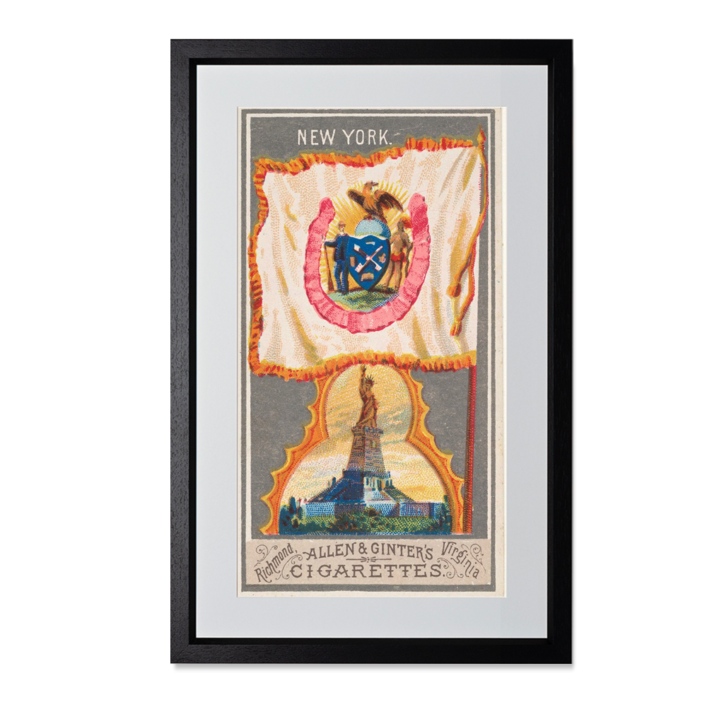 New York, from the City Flags series (N6) for Allen & Ginter Cigarettes Brands