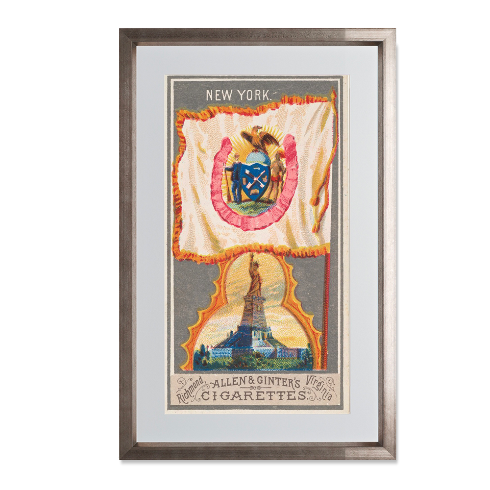 New York, from the City Flags series (N6) for Allen & Ginter Cigarettes Brands