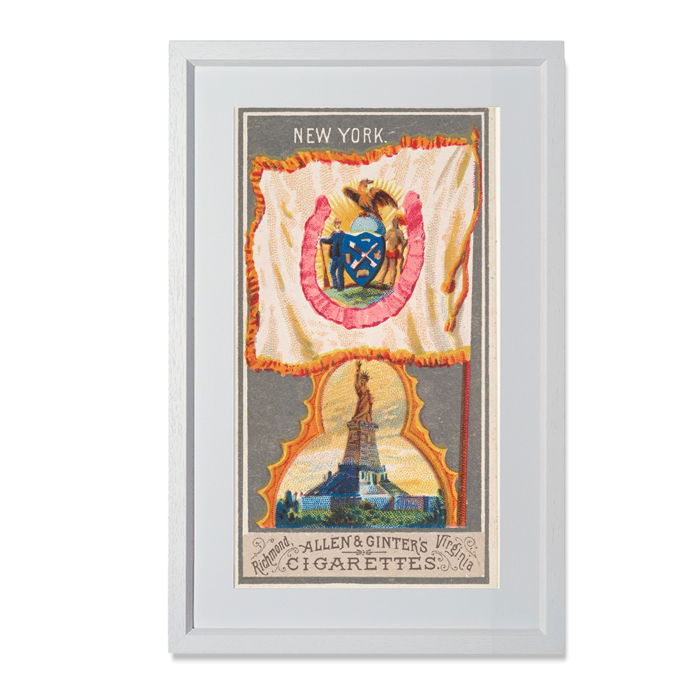 New York, from the City Flags series (N6) for Allen & Ginter Cigarettes Brands