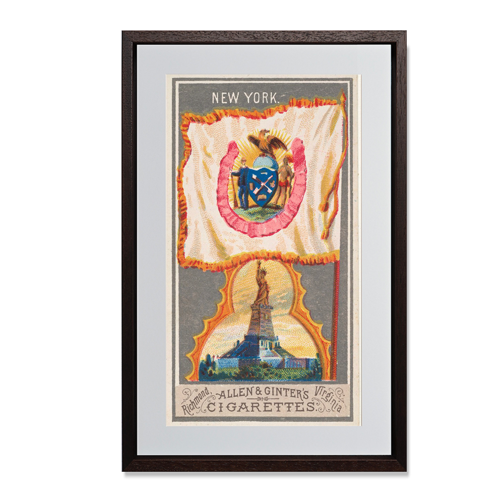 New York, from the City Flags series (N6) for Allen & Ginter Cigarettes Brands