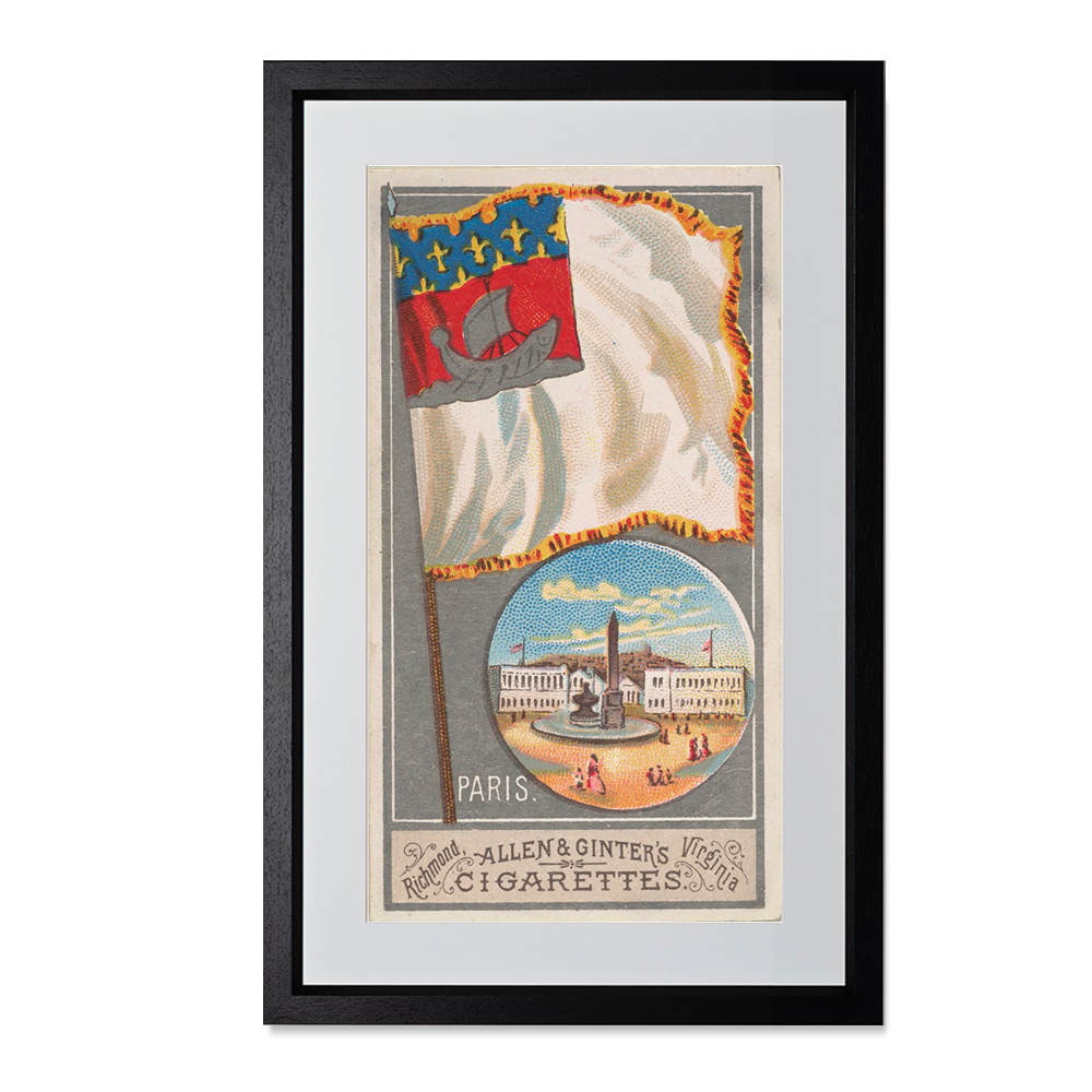 Paris, from the City Flags series (N6) for Allen & Ginter Cigarettes Brands