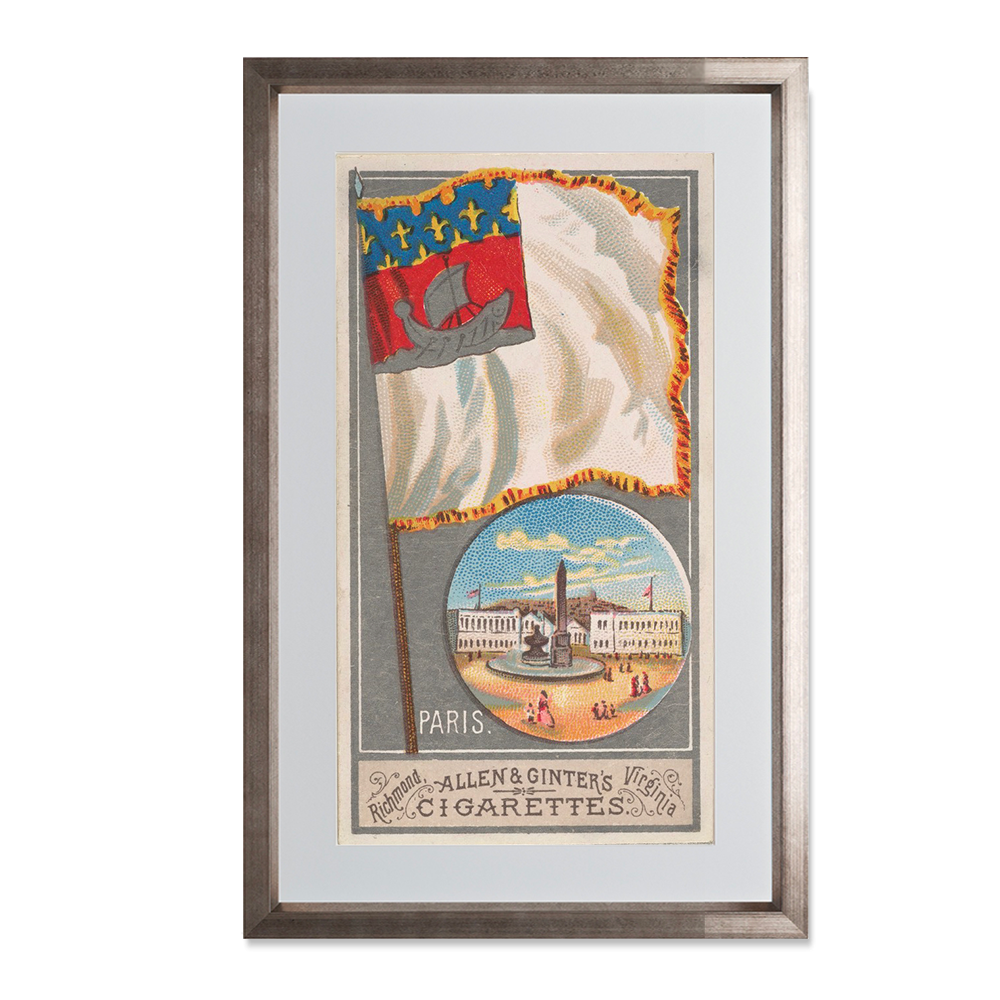 Paris, from the City Flags series (N6) for Allen & Ginter Cigarettes Brands