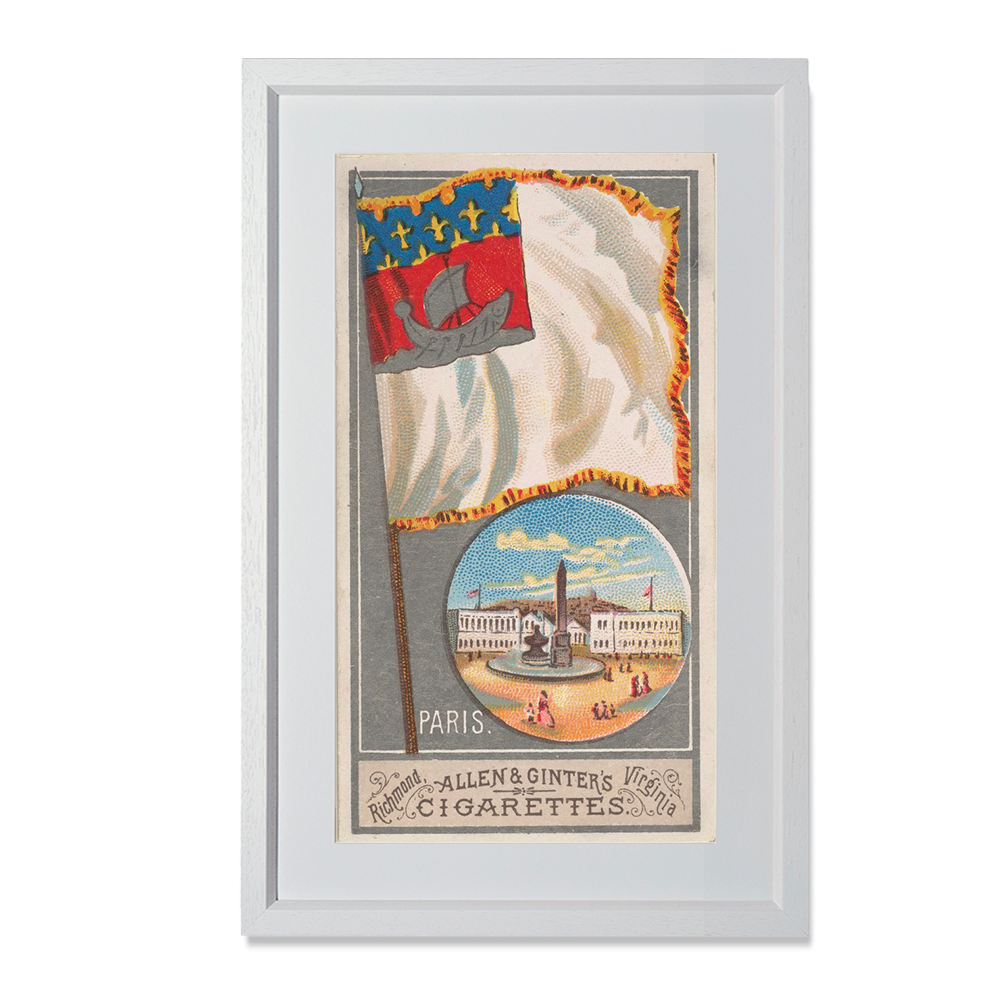 Paris, from the City Flags series (N6) for Allen & Ginter Cigarettes Brands