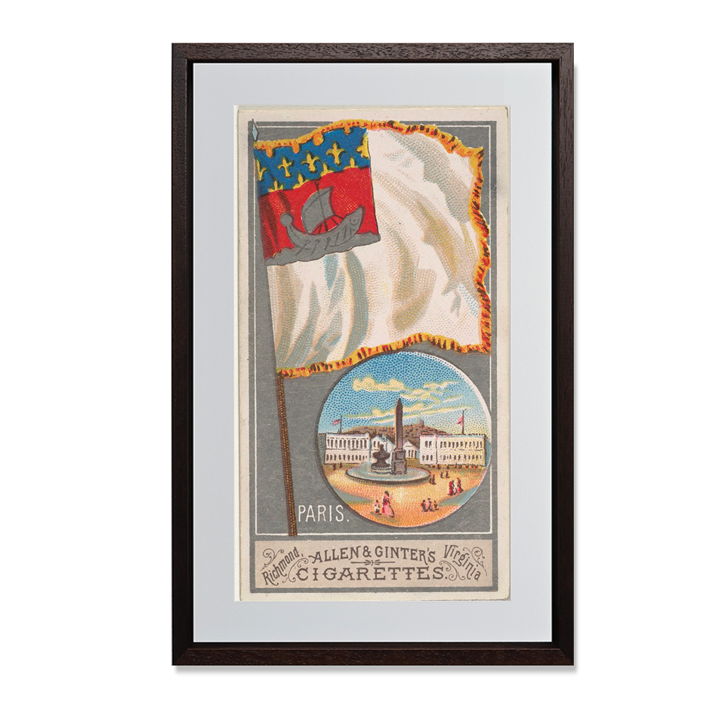 Paris, from the City Flags series (N6) for Allen & Ginter Cigarettes Brands