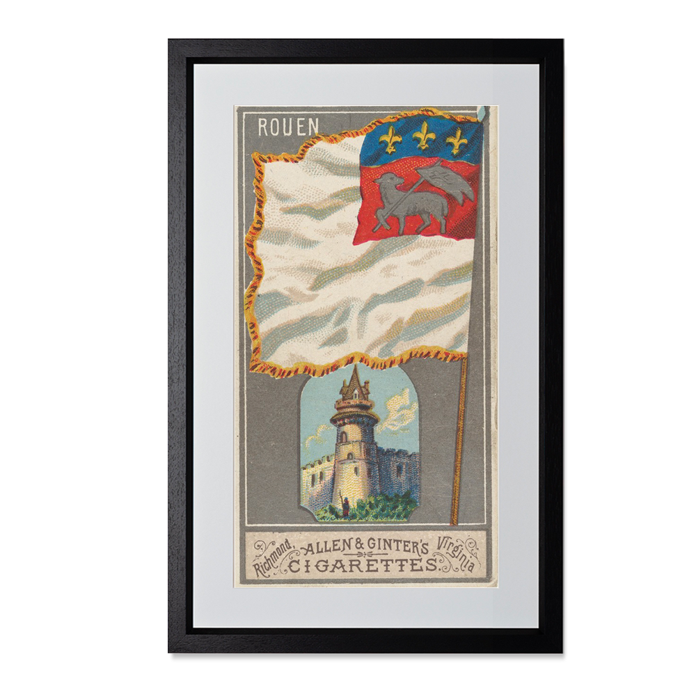 Rouen, from the City Flags series (N6) for Allen & Ginter Cigarettes Brands