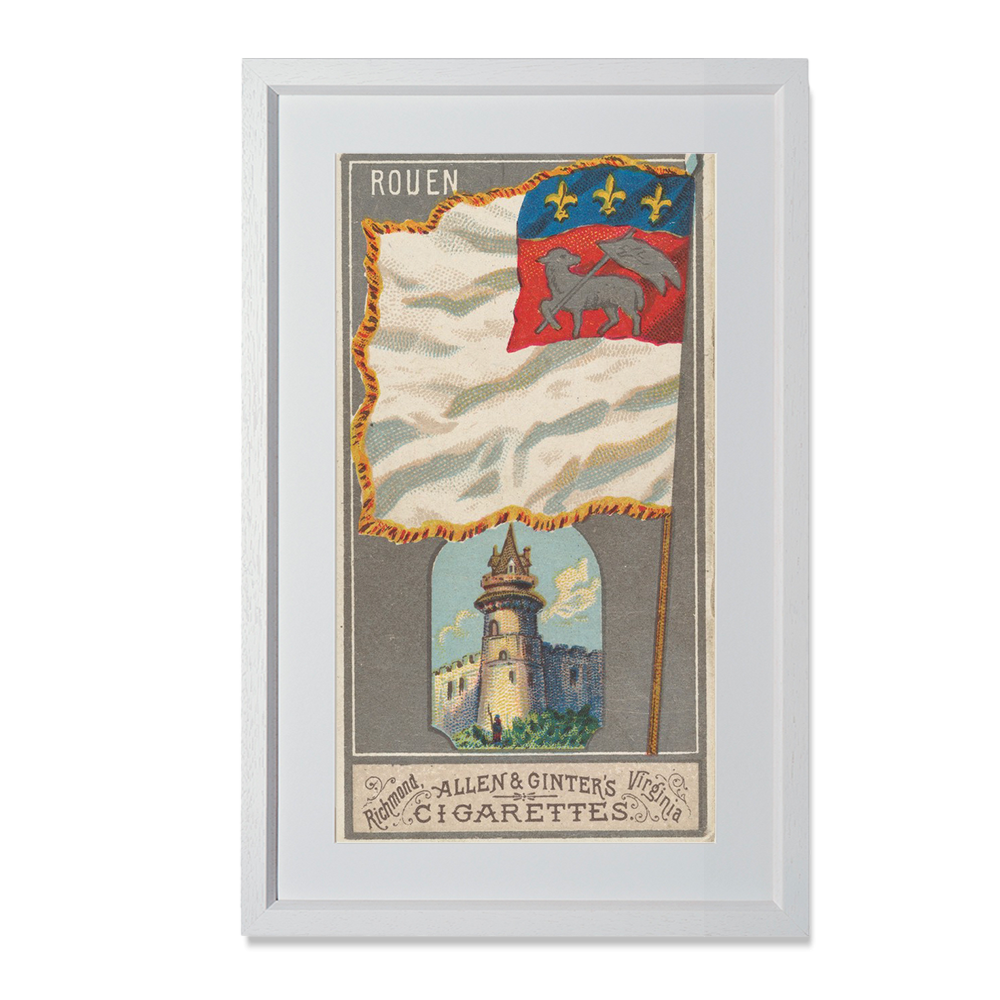 Rouen, from the City Flags series (N6) for Allen & Ginter Cigarettes Brands